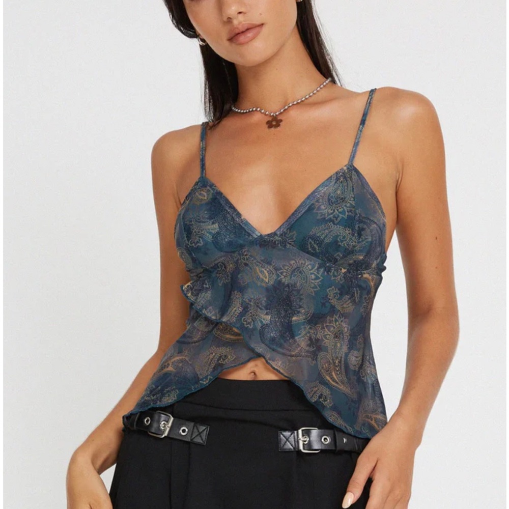 Motel Rocks Mesh Butterfly Top